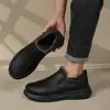 Zapatos Casuales de Algodón Gruesos Forrados de Lana para Hombre de Talla Grande, Zapatos Cálidos para Padre de Mediana Edad y Anciano, Invierno 2025 Transfronterizos