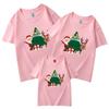 Camiseta de Carnaval de Año Nuevo y Navidad 2022 al por mayor verano algodón refinado ropa para padres e hijos ropa para niños adulto manga corta cuello redondo T