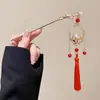 Horquilla de Jade Estilo Antiguo, Nueva Horquilla Simple y de Alta Gama Estilo Chino, Accesorio para el Cabello Diario para Niñas con Qipao