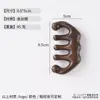 Peine de masaje de sándalo natural dorado transfronterizo, peine de masaje de meridianos con cabeza de delfín, masajeador de asta de ciervo con bolas de cinco dientes para exportación