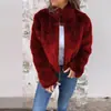 Amazon 2024 Jaqueta Casual Feminina Transfronteiriça Nova de Outono e Inverno para Mulheres Europeias e Americanas com Zíper e Gola Alta de Pele Sintética
