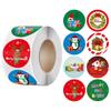 Etiqueta adhesiva enrollable de Amazon para decoración navideña, regalo, serie de pegatinas