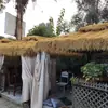 Techo Sintético de Paja para Paisajismo de Lugares Escénicos Techo Impermeable Cifrado para Techos de Villas Techo de Paja para Casas de Campo Decoración Exterior PE Ignífugo