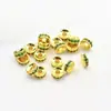 Espaçador de Anel com Cravejado de Diamante Color-Preserving Banhado a Ouro 18K Roda Contas para Pulseira de Pérola de Cristal Acessórios de Joias DIY