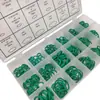 Caja de Reparación de Anillos de Sellado Verdes de 270 Piezas Anillo Tórico Anillo de Goma de Nitrilo Junta Anillo de Goma Resistente a Alta Presión y Alta Temperatura