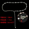 Cinturón de Cadena de Perlas con Hilo de Metal para Mujer Moda Versátil Cadena Decorativa de Alta Gama para Cintura Delgada Listo para la Venta