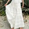 Camisa Branca Estilo Francês para Mulheres, Top de Renda Patchwork de Verão, Colete sem Mangas, Roupa Feminina Moda Europeia para o Verão