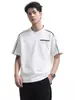 Roupas Masculinas Fengshe / Verão 2026 Nova Camiseta Versátil Confortável Respirável Tendência Manga Curta Design Estrutural Mais Vendida Sensação Fresca