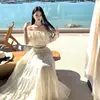 Nuevo Top de Diseño Asimétrico Estilo Hada, Falda de Cintura Alta, Conjunto Suave Estilo Francés, Conjunto de Dos Piezas Adelgazante y que Realza la Altura