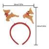 Diademas Navideñas Transfronterizas para Adultos y Niños, Lindas Diademas para Decoración de Fotos, Diadema Grande de Astas, Divertidos Accesorios para el Cabello Fábrica
