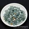 Jadite natural de Mianmar, qualidade A, água azul, 6x4mm, contas quadradas soltas para atacado, contas em formato de cubo de açúcar para pulseiras, colares e acessórios de jade