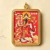 Pingente Thangka Pintado à Mão Regong Tibet Nepal Wenchang Dijun para Homens e Mulheres Leve Criativo Artístico Título de Estudioso Dourado Ornamento para Pendurar