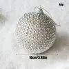 Transfronteiriço 2026 Novo Estilo Ins 10cm Cor Champagne Bola de Espuma Decorações de Árvore de Natal Feriado 8cm Bola de Natal