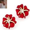 Nuevos Pendientes de Moda Transfronteriza Europea y Americana Pendientes Dulces y Ricos de Flor y Estrella de Mar Pendientes de Temperamento Personalizados Venta al por Mayor