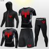 Pantalones Cortos de Atletismo Transpirables de Secado Rápido para Correr Transfronteriza Pantalones Ajustados Entrenamiento Deportivo Fitness Deportivo Examen Físico Juego de Cinco Piezas Alta Elasticidad Transpirable