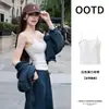 Conjunto deportivo casual azul para mujer, nueva chaqueta de otoño 2026, sudadera con capucha, pantalones con capucha, atuendo estilo coreano petite