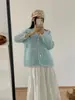 2025 Nuevo Otoño Estilo Corto Estilo Chanel Top de Terciopelo de Visón Cárdigan de Punto Suéter Holgado de Manga Larga Abrigo para Mujer Tendencia