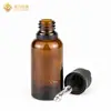 Materiais de Embalagem em Estoque: Frasco de Vidro Marrom de 5ml para Essência, Frasco Dosador para Produtos de Skincare, Frasco Conta-gotas de 30ml com Ponta de Plástico, Frasco para Óleo Essencial