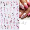 Adesivos de nail art novos para a primavera, flores de flor de pêssego, flor de ameixa, flores e flores com adesivo, adesivos de unha, atacado de unha