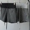 Shorts de Listras Retrô Americano com Cordão Feminino Verão Garota Picante Emagrecedor Versátil Casual Esportivo Linha A Hot Pants