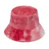 Popular Transfronterizo Internet Niña Linda Mujer Sombrero de Pescador de Felpa Arcoíris Invierno Estilo Coreano Moderno Versátil Cálido Sombrero Cubo Tendencia