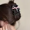 Presilha de Laço de Cachorro com Bolinhas para Mulheres 2025 Novo Estilo Cabelo Meio Preso Presilha Tubarão Presilha de Cabelo Acessórios de Cabelo na Parte de Trás da Cabeça