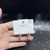 Pendientes de Serie de Diseño Original con Agujas de Plata S925, Galvanizado Ecológico, Moda Versátil de Lujo Ligero de Nicho Venta Directa