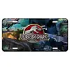 Placa decorativa de metal estaño personalizada creativa serie Jurassic en stock directo de fábrica Amazon AliExpress