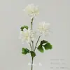 Flores Artificiais Brancas para Decoração de Casamento, Flores de Seda, Ornamentos de Flores Artificiais, Arte Floral Seca, Materiais de Rosa, Arranjo de Flores para Corredor, Arranjo de Parede e Chão