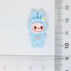 Boneca Labubu Colorida Cristal de Gelo Desenho Animado Brilhante Acessórios de Resina DIY Decoração Adereço de Cabeça Materiais