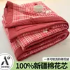 2026 Nuevo Estilo Hilo Esponjoso Colcha para Aire Acondicionado Rellena de Algodón de Xinjiang, Colcha de Verano para Camas Individuales y Dobles, Colcha Fina de Verano para Uso Doméstico