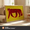 Amazon Cura Dopamina Abstrato Arte Naïf Tigre Ilustração Arte de Parede Nicho Hall de Entrada Corredor Parede de Fundo Pintura Decorativa