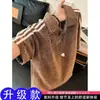 Polo con raya lateral, manga corta, nuevo estilo de verano para hombre, color block, camiseta de manga media, corte holgado estilo americano, top para pareja
