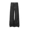 Pantalones vaqueros holgados Cleanfit para hombre, pantalones casuales rectos de moda estilo americano con color de contraste y bolsillos con costuras únicas