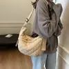 2025 Nueva Bolso Cruzado para Mujer Versátil Casual Bolso Dumpling Gran Capacidad Diamante para Viajes Diarios Bolso de Hombro Mochila Deportiva