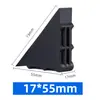 Protetor de Canto para Vidro de Plástico Placa de Canto Reforçada Anti-Impacto Canto de Embalagem de Espelho Compensado Espessado Capa Protetora Triângulo Preto