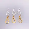 Plata de Ley S925 Diamante Hueco Zirconia Calabaza Colgante Accesorios DIY Pulsera Accesorios de Plata Colgante Pulsera Colgante