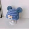 Sombrero Cálido de Otoño e Invierno para Bebé Coreano Versátil a Prueba de Viento Protección para las Orejas Sombrero de Punto para Niños y Niñas Lindo Oso