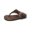 Sandalias de Tanga de Estilo Nuevo de Verano 2026 Estilo Coreano de Nicho para Niñas Chanclas Planas Casuales de Punta Abierta con Suela Suave