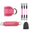 Hebilla de tobillo para fitness, cadera con pórtico, entrenador elástico de resistencia de cadera, anillo para pie, cuerda de tensión para cadera y pierna