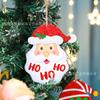 Boneco de Neve Fofo Papai Noel Pendurado Artesanato de Madeira Cordas Penduradas na Árvore de Natal Decoração de Natal Pingente de Presente