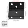Bisagra antigua de hierro de tres pliegues Jingmao de 43 mm, grande, con 6 orificios, bisagra de ángulo recto de tres pliegues, adecuada para tableros de 18 mm
