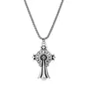 Colar Cruzado Croata Americano Masculino e Feminino Personalidade Retrô High Street Pingente de Cruz Nicho Senso de Alto Padrão Corrente de Lã