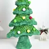 Adornos Navideños Transfronterizos Tela de Felpa Mini Árbol de Navidad Artificial Decoración de Ambiente de Escritorio Arreglo