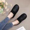 Zapatos de Algodón de Invierno Personalizados Transfronterizos para Madres, Suela Suave Antideslizante, Calzado Exterior a Prueba de Nieve para el Hogar para Personas Mayores, Zapatos Casuales de Terciopelo Engrosados