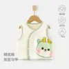 Chaleco para Bebé Chaleco Protector de Vientre Otoño e Invierno Doble Capa Chaleco Infantil Recién Nacido Algodón Puro Top Cálido
