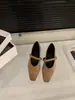 Primeiro Encontro com o Novo Estilo da Temporada: Sapatos Sociais Marrons de Camurça Vintage para Mulheres, Novo Modelo 2026, Sapatos Mary Jane de Bico Quadrado para Primavera e Outono