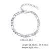 Acero inoxidable tres en uno cadena NK pulsera de acero de titanio oro 5mm/7mm color acero joyería para hombres y mujeres al por mayor BR-1076