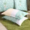 Funda de almohada simple estampada 48*74 cubierta para inserto de almohada, funda de almohada engrosada para adultos, universal para dormitorios y hoteles