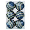 Amazon Transfronteiriça Nova Bola de Natal 6cm Formato Especial Pintada Plástico Galvanizado Conjunto de Bolas Caixa de PVC Decoração